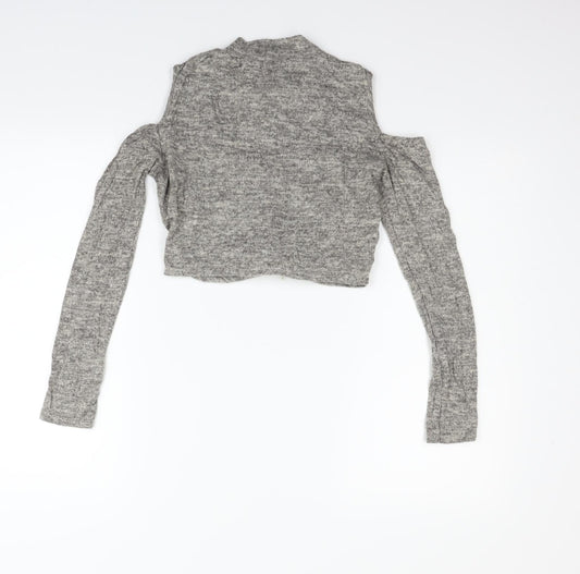 Boohoo Womens Grey Pullover Jumper Size 10