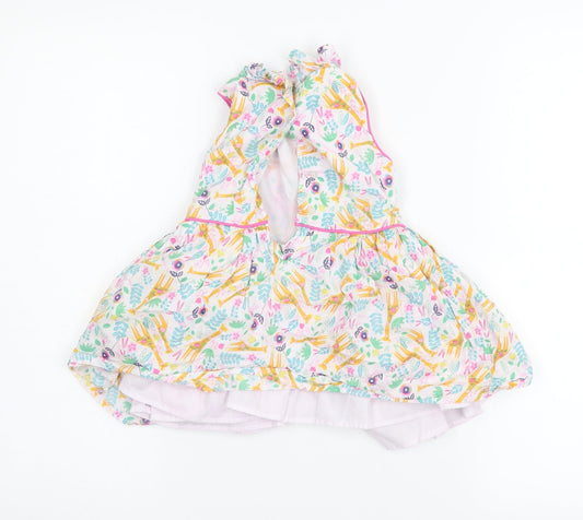 Bapster & Mimi Girls White Floral A-Line Size 2 Years