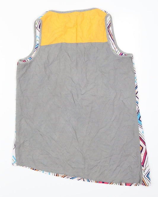 NEXT Womens Grey Geometric Basic Tank Size 10