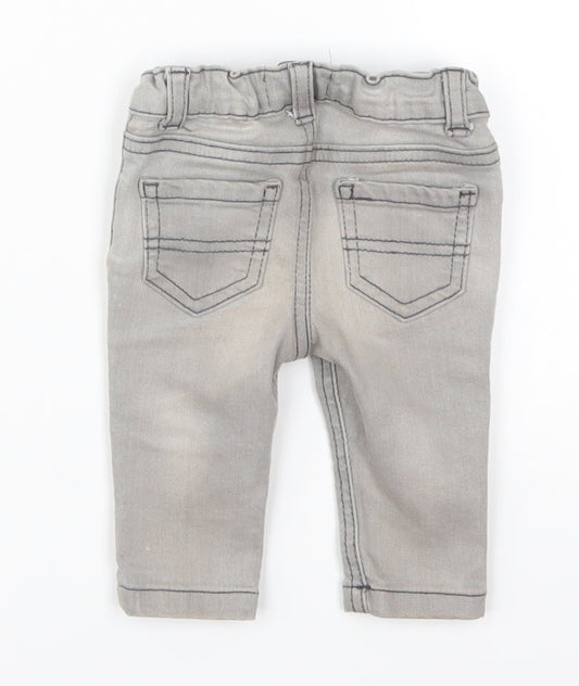 Denim Co Boys Grey Denim Cropped Jeans Size 0-3 Months