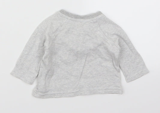 George Boys Grey Basic T-Shirt Size 0-3 Months - Cuddles are my Favourite Thing
