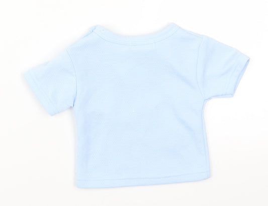 Bumble Bean Boys Blue Basic T-Shirt Size 3-6 Months - Puppy Playtime