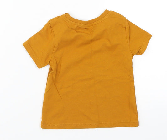 River Island Boys Brown Basic T-Shirt Size 9-12 Months - Legend