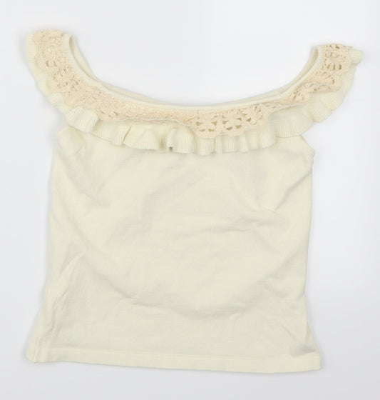 Tyler Womens Beige Basic Tank Size 14