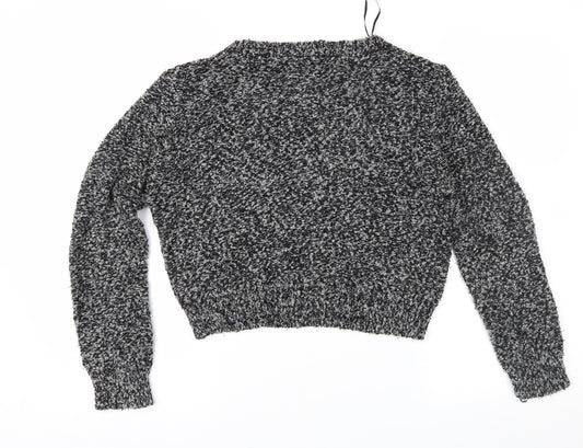 Divided Womens Grey Pullover Jumper Size M