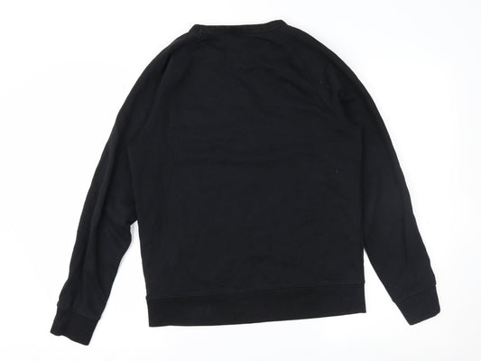 H&M Womens Black Pullover Sweatshirt Size S - Xmas