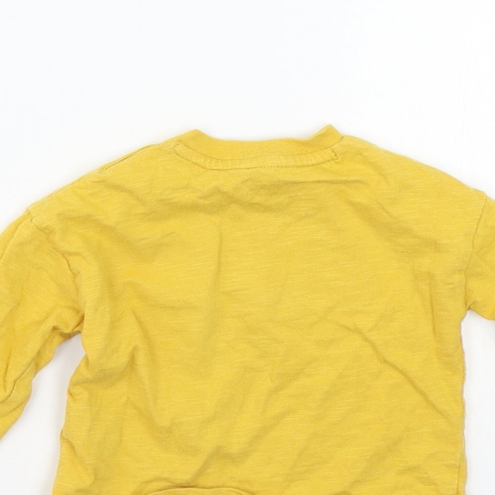 F&F` Yellow Basic T-Shirt Size 3-6 Months