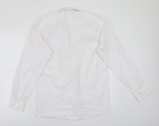 George Girls White Rayon Basic Button-Up Size 15 Years