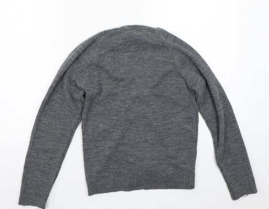Smart uniforms Womens Grey Cardigan Jumper Size XS
