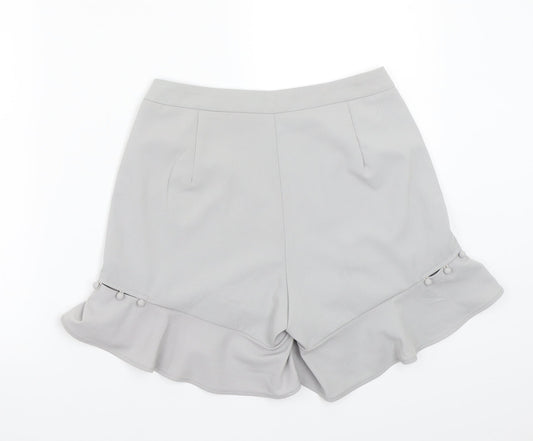 Missguided Womens Grey Culotte Shorts Size 8