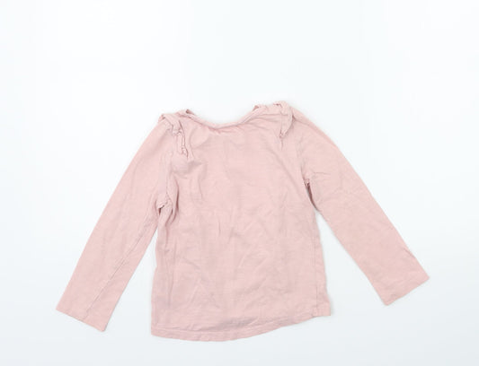 Mothercare Girls Pink Basic T-Shirt Size 3-4 Years