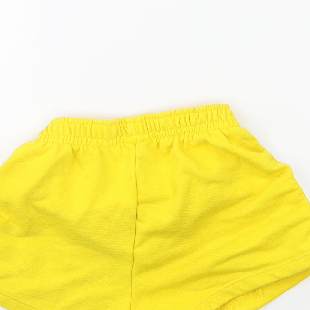 Zara Boys Yellow Striped Shorts Size 7 Years