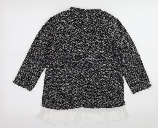 Dorothy Perkins Womens Grey Knit Pullover Jumper Size 8