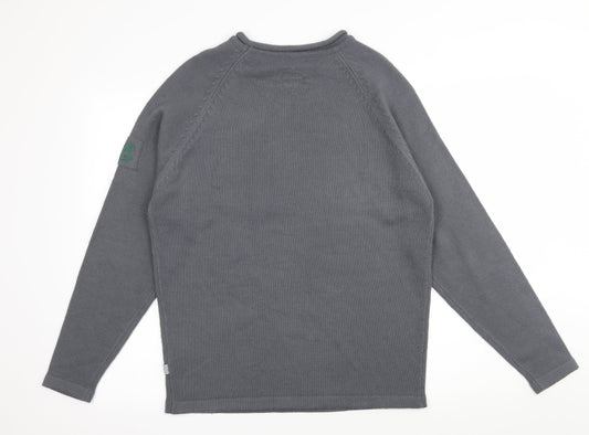 Preworn Mens Grey Knit Pullover Jumper Size S