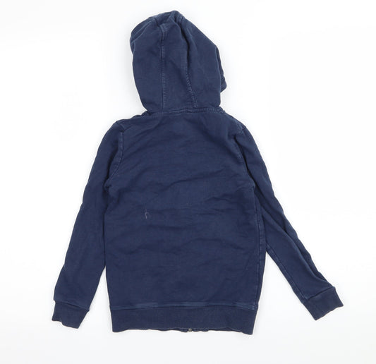 George Girls Blue Jersey Full Zip Hoodie Size 7-8 Years - Shine Bright