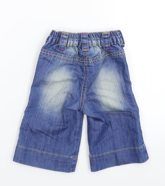 NEXT Girls Blue Denim Capri Jeans Size 3-6 Months