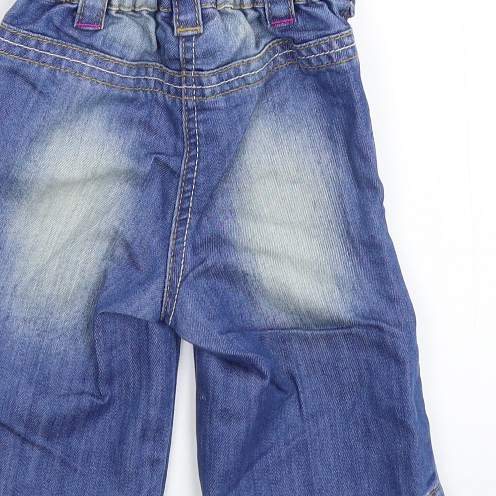NEXT Girls Blue Denim Capri Jeans Size 3-6 Months
