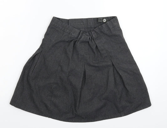 Matalan Girls Grey Pleated Skirt Size 10 Years