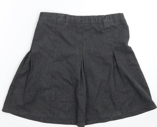 Matalan Girls Grey Pleated Skirt Size 10 Years