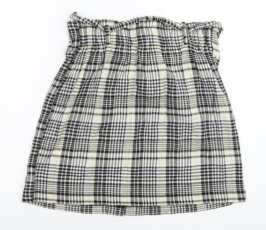 New Look Womens Multicoloured Check Straight & Pencil Skirt Size 14