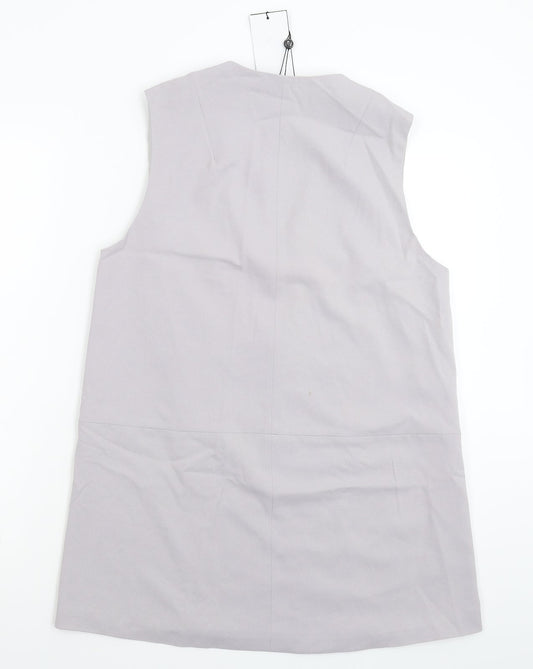 Fashion Union Womens Grey Jacket Waistcoat Size 10