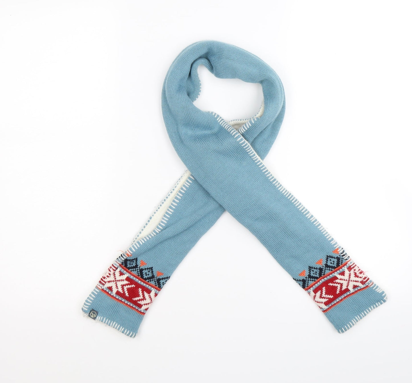 Hawkshead Unisex Blue Knit Scarf