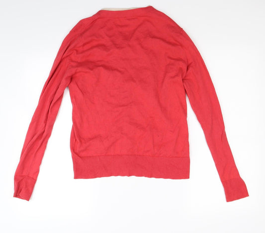 Gerry Weber Womens Red Knit Cardigan Jumper Size M