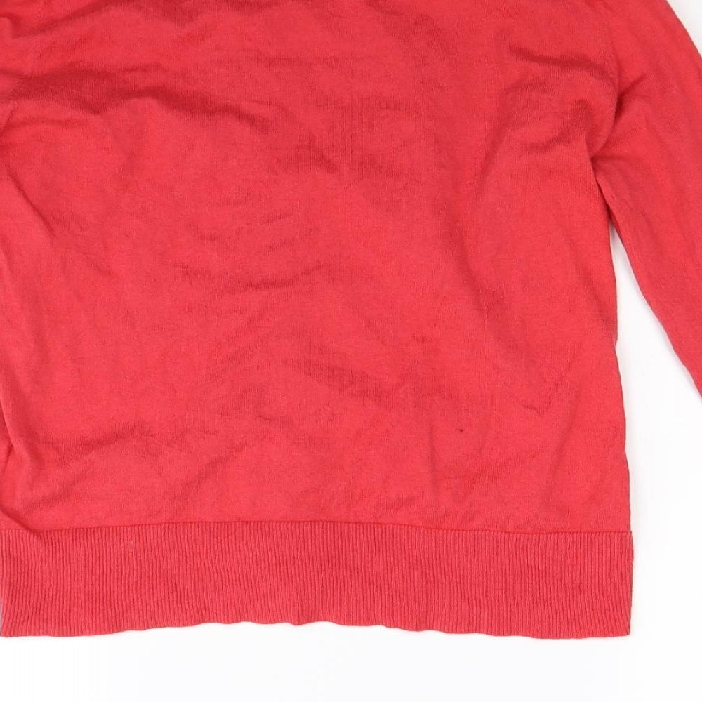 Gerry Weber Womens Red Knit Cardigan Jumper Size M