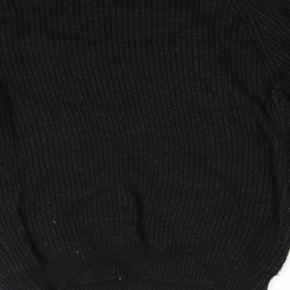 Asdale Womens Black Knit Pullover Jumper Size 14