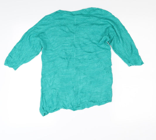 Monsoon Womens Green Knit Pullover Jumper Size M