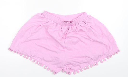 Matalan Girls Purple Sweat Shorts Size 8 Years