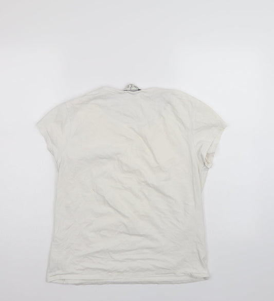 Love to Lounge Womens White Basic T-Shirt Size 12