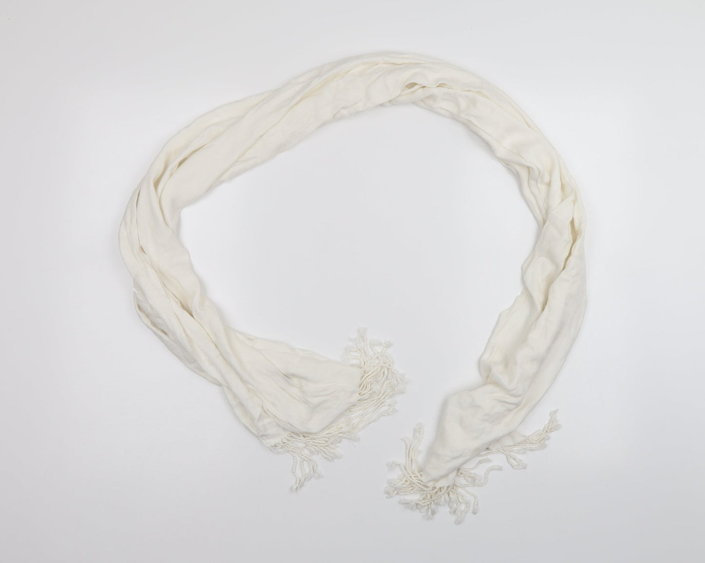 Preworn Unisex White Scarf