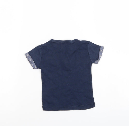 F&F Boys Blue Pullover T-Shirt Size 6-9 Months