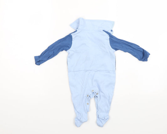 Mini Cuddles Boys Blue Babygrow One-Piece Size 0-3 Months