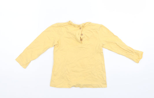 George Girls Yellow Pullover Jumper Size 18-24 Months