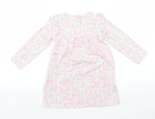 George Girls Green Polka Dot Fit & Flare Size 12-18 Months