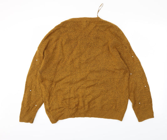 newlok Womens Brown Pullover Jumper Size M
