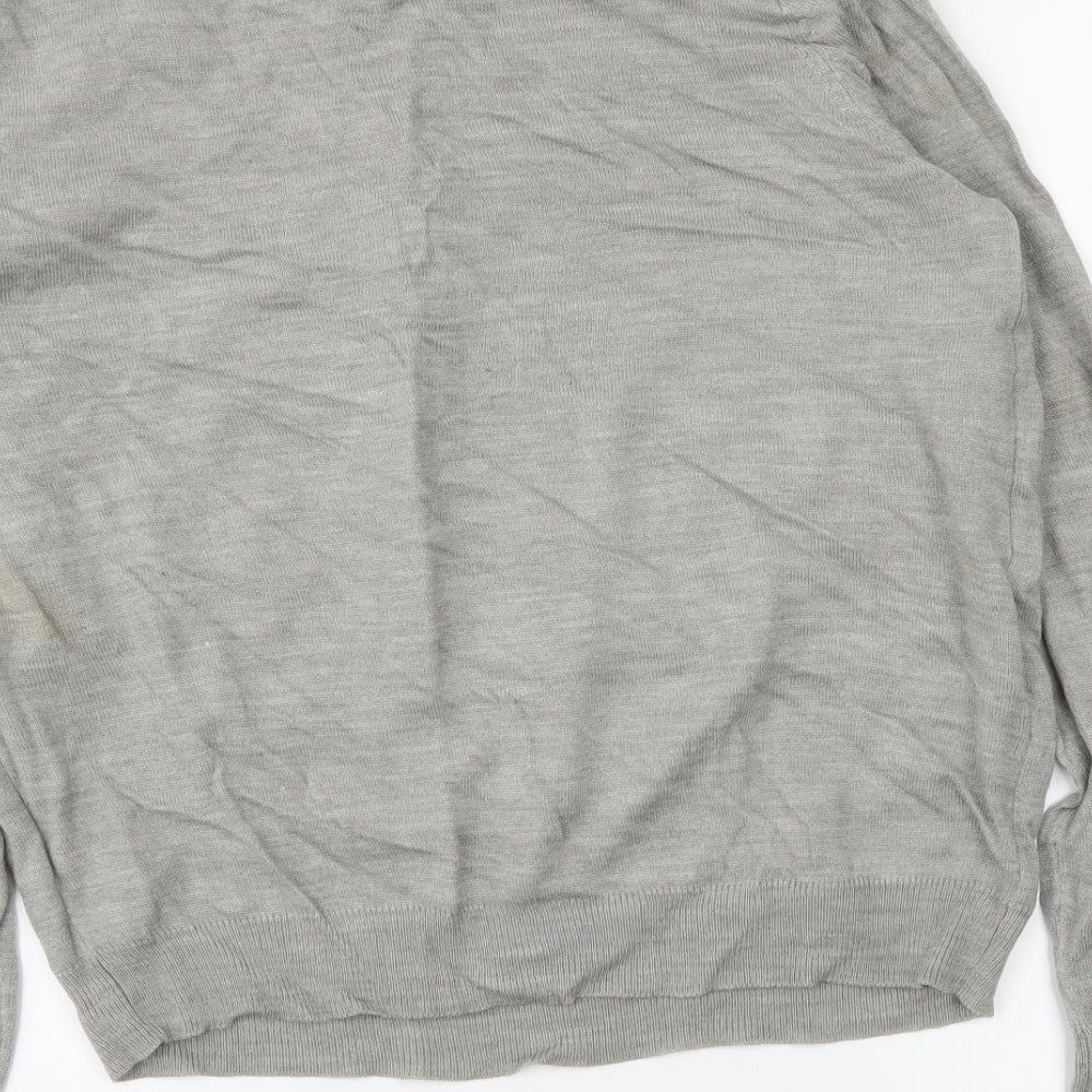 AM London Womens Grey Pullover Jumper Size M