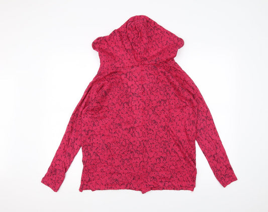 FB sister Womens Pink Cardigan Hoodie Size XS