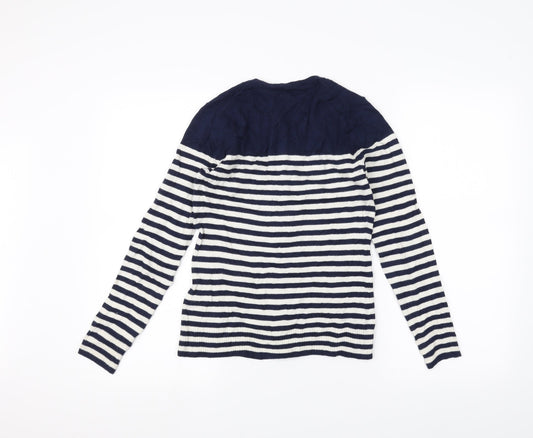 Gap Womens Blue Striped Cardigan Jumper Size XS