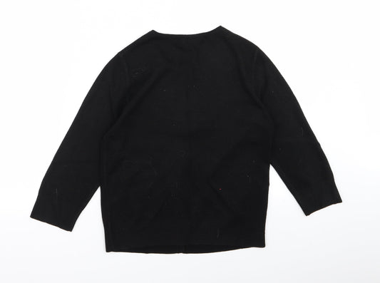 Preworn Womens Black Cape Jumper Size 10
