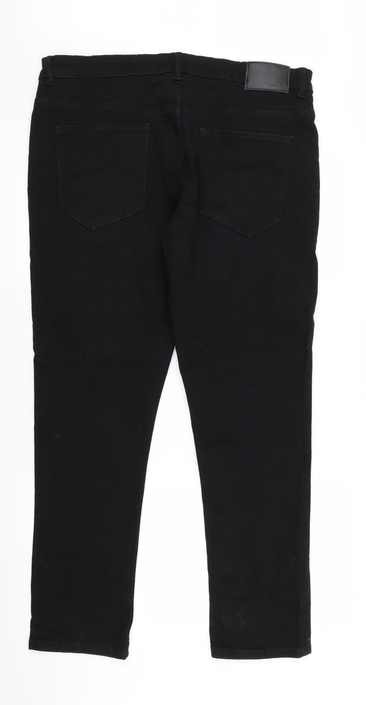 Preworn Womens Black Jegging Jeans Size 38 L32 in