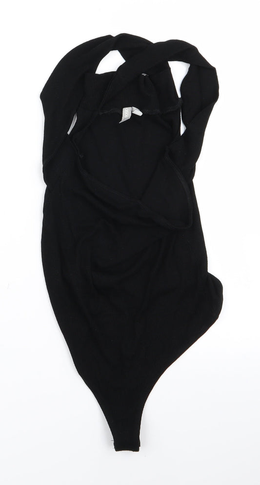 BLA Womens Black Ramie Playsuit One-Piece Size 12