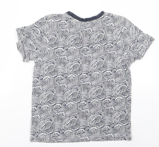 Nutmeg Boys White Animal Print Basic T-Shirt Size 4 Years