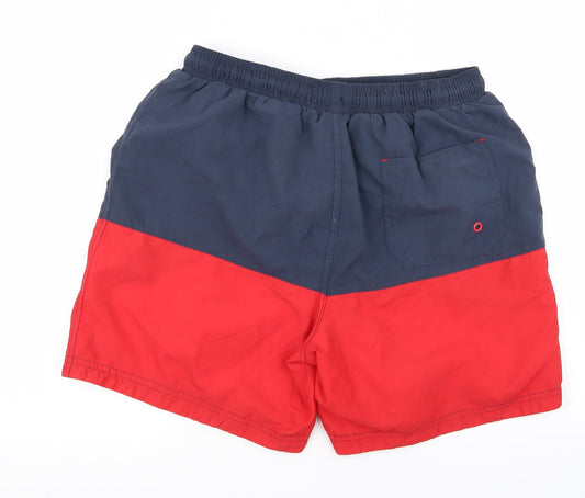 EAST Womens Multicoloured Striped Athletic Shorts Size M - v