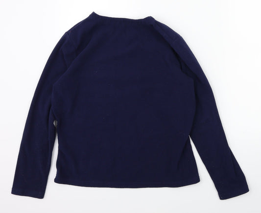 George Girls Black Solid Top Pyjama Top Size 9 Years - POLAR BEAR