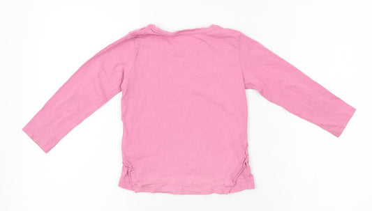 Matalan Girls Pink Basic T-Shirt Size 3-4 Years