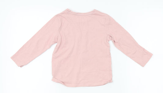 Matalan Girls Pink Top Pyjama Top Size 3-4 Years - Unicorn