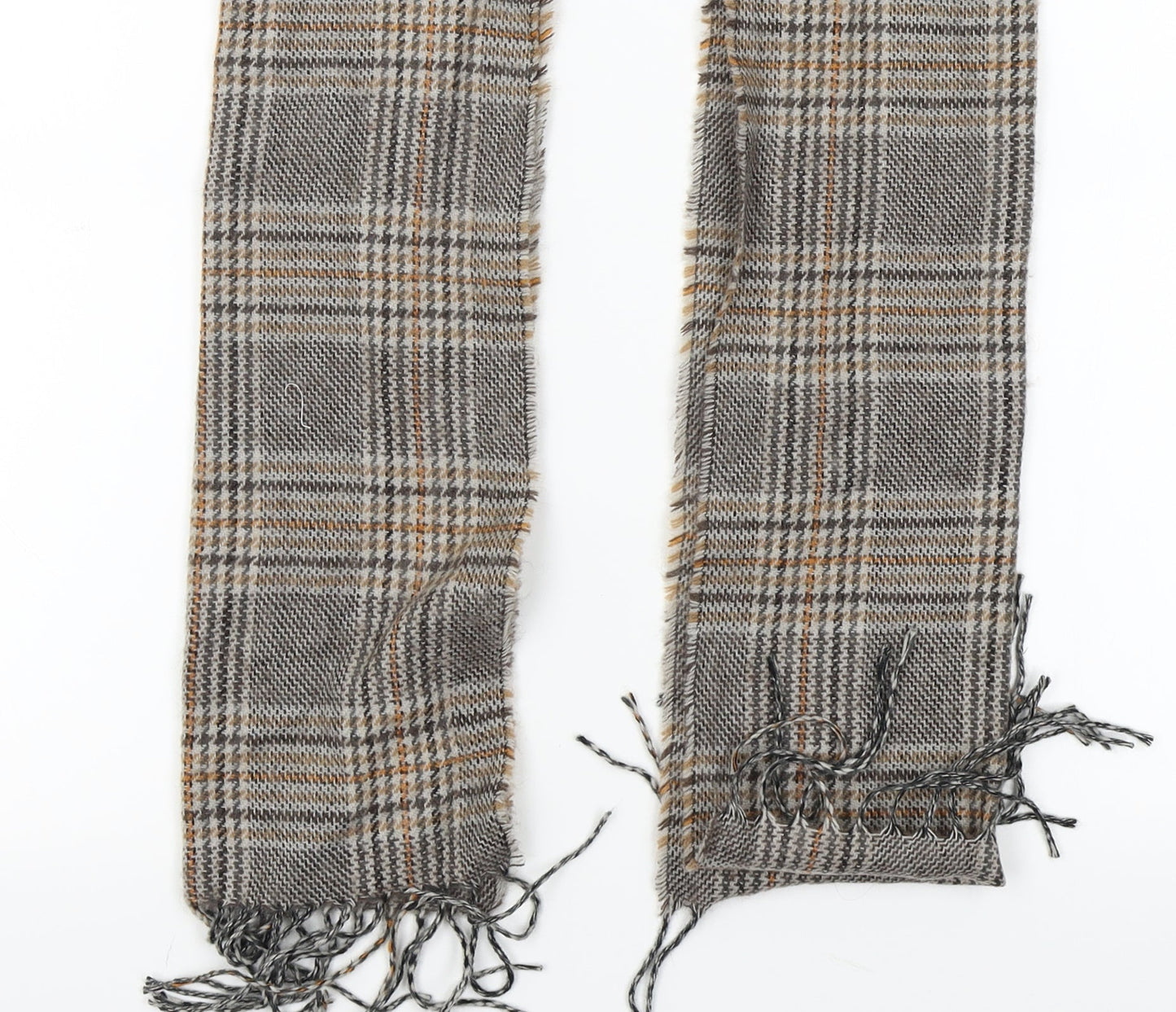 New Look Womens Brown Plaid Knit Scarf